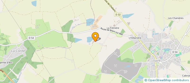 localisation de l'entreprise GAEC LA RUDELIERE  VAIRE