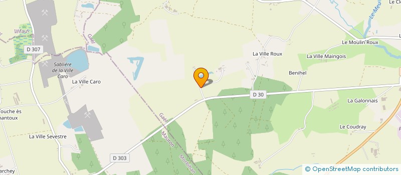 localisation de l'entreprise GAEC LA RUE ES SAGE à GAEL