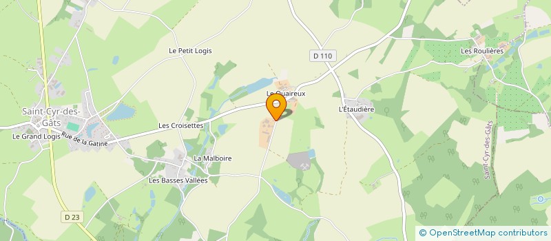 localisation de l'entreprise GAEC LA SABLIERE  SAINT-CYR-DES-GATS