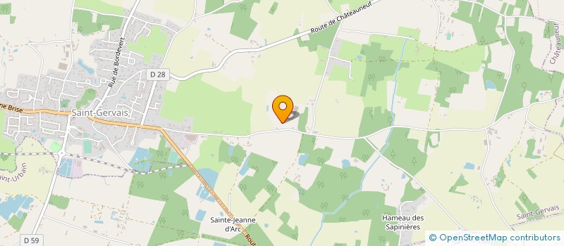localisation de l'entreprise GAEC LA SALLE  SAINT-GERVAIS
