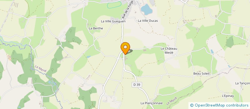 localisation de l'entreprise GAEC LA SAUDRAIE à LE MENE
