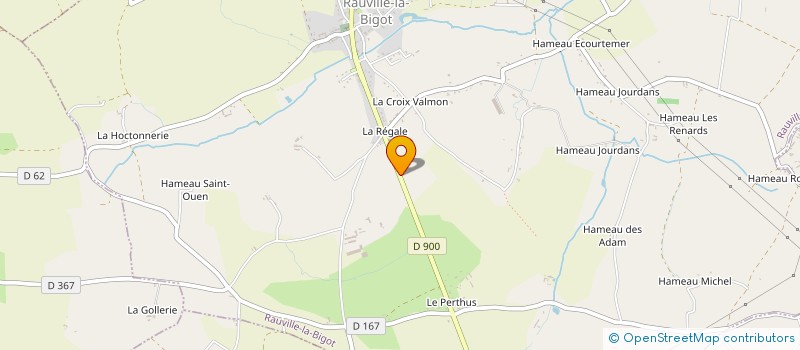 localisation de l'entreprise GAEC LA SELINE à RAUVILLE-LA-BIGOT