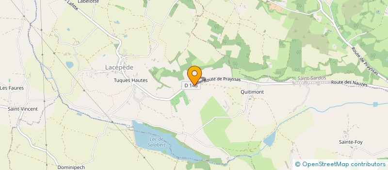 localisation de l'entreprise GAEC LA TANIERE  MONTPEZAT