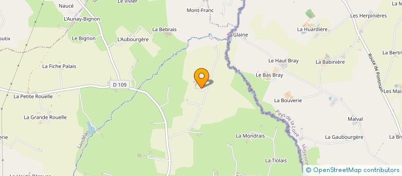 localisation de l'entreprise GAEC LA THEBAUDIERE à LE LOROUX
