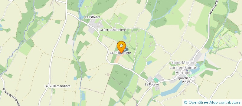 localisation de l'entreprise GAEC LA THIBAUDIERE  SAINT-MARTIN-LARS-EN-SAINTE-HERMINE