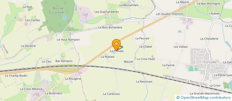 localisation de l'entreprise GAEC LA TIRELAIS  ETRELLES