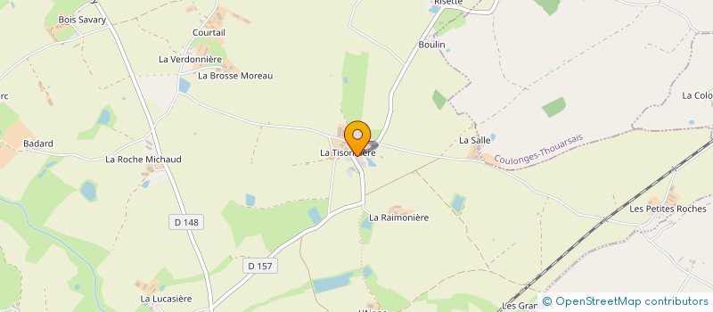 localisation de l'entreprise GAEC LA TISONNIERE à BRESSUIRE