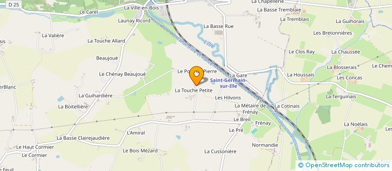 localisation de l'entreprise GAEC LA TOUCHE PETITE à MELESSE