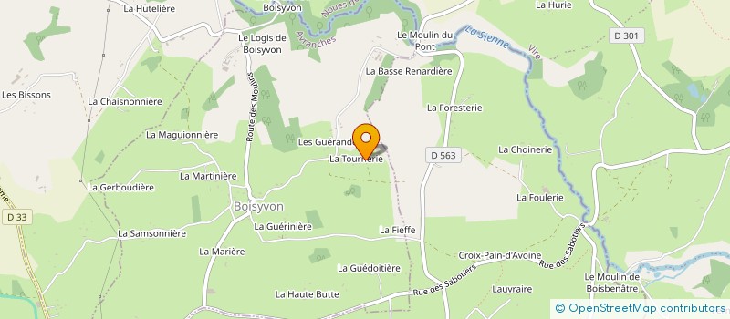 localisation de l'entreprise GAEC LA TOURNERIE  BOISYVON