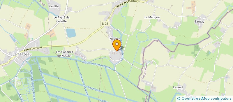 localisation de l'entreprise GAEC LA TRILOBEE  BENET