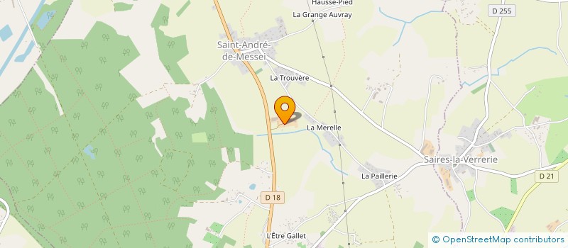 localisation de l'entreprise GAEC LA TROUVERE à SAINT-ANDRE-DE-MESSEI