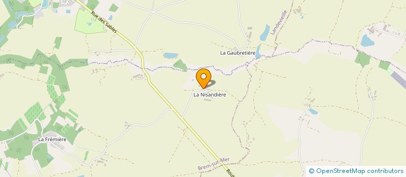 localisation de l'entreprise GAEC LA VALLEE OMBRAGEE à BREM-SUR-MER