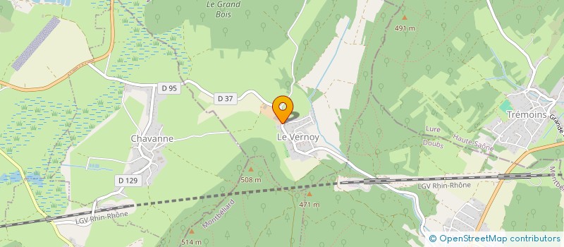 localisation de l'entreprise GAEC LA VERDURE  LE VERNOY