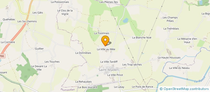 localisation de l'entreprise GAEC LA VILLE AU MEE à SAINT-MADEN