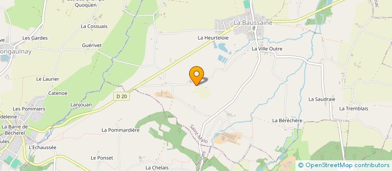 localisation de l'entreprise GAEC LA VILLE AUVEE à SAINT-PERN