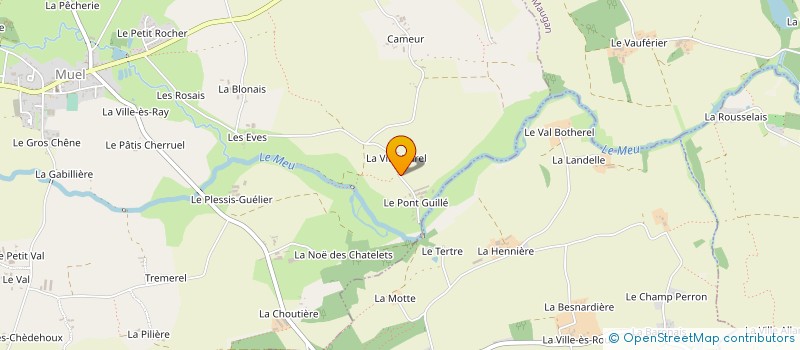 localisation de l'entreprise GAEC LA VILLE HAREL  MUEL