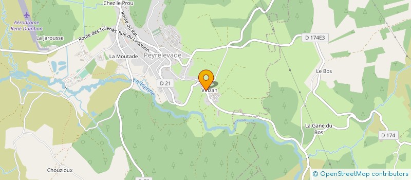 localisation de l'entreprise GAEC LABARRE à PEYRELEVADE