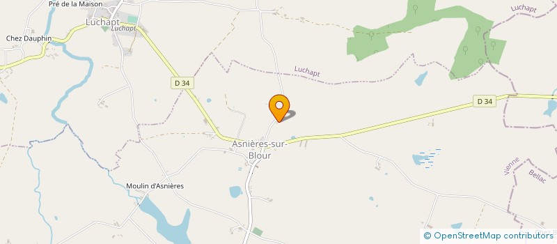 localisation de l'entreprise GAEC LABBE-MARTRES  ASNIERES-SUR-BLOUR