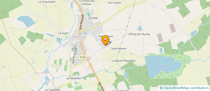 localisation de l'entreprise GAEC LACHAT FRERES  CHEMERY