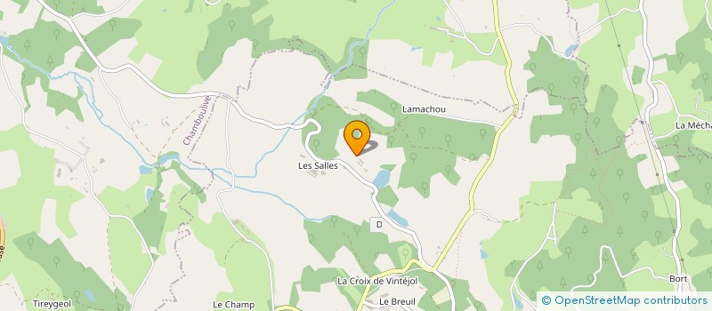 localisation de l'entreprise GAEC LACROIX ET FILS  SAINT-SALVADOUR