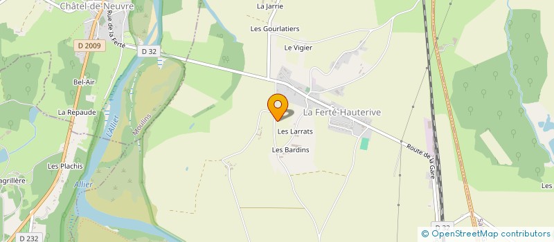 localisation de l'entreprise GAEC LAFORET à LA FERTE-HAUTERIVE