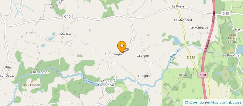 localisation de l'entreprise GAEC LAGORCE à ARNAC-LA-POSTE