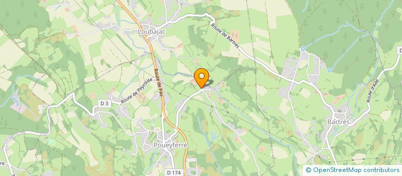 localisation de l'entreprise GAEC LAGUES  POUEYFERRE