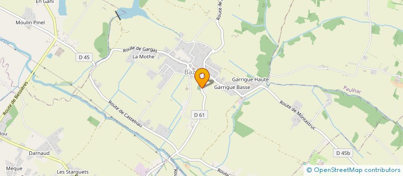 localisation de l'entreprise GAEC LAGUZZI à BAZUS