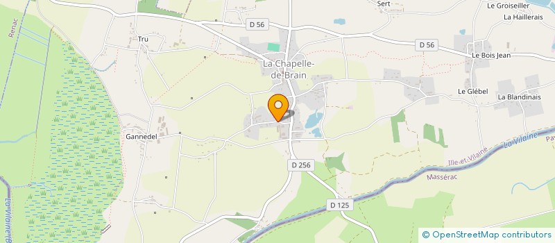 localisation de l'entreprise GAEC LAIGLE  LA CHAPELLE-DE-BRAIN