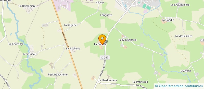 localisation de l'entreprise GAEC LAIT PATURAGE à MONTENAY