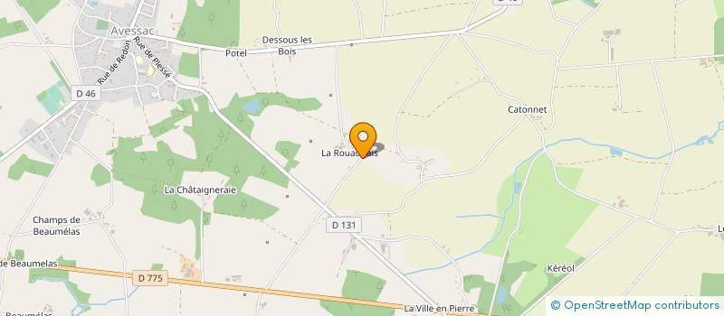localisation de l'entreprise GAEC LAIT RICOCHE à AVESSAC