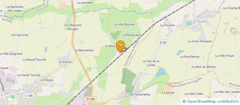 localisation de l'entreprise GAEC LAIT VACH'RIE à SAINT-MEEN-LE-GRAND
