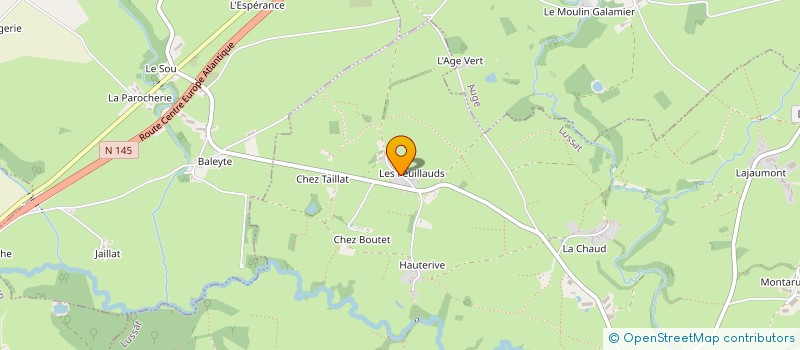 localisation de l'entreprise GAEC LAJOIE à BUDELIERE
