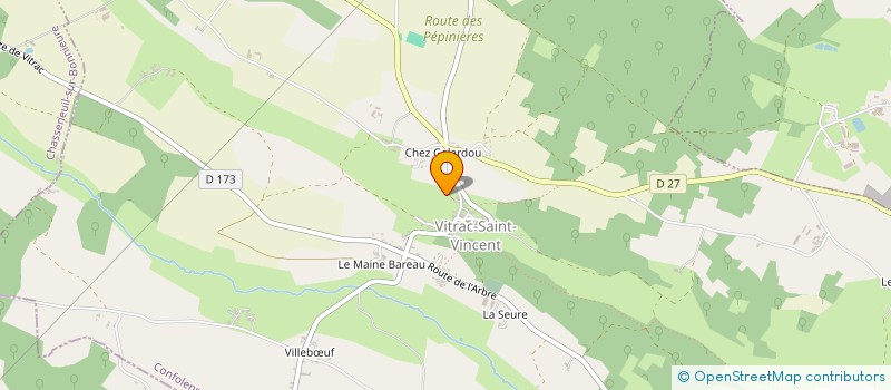 localisation de l'entreprise GAEC LALOI à MASSIGNAC