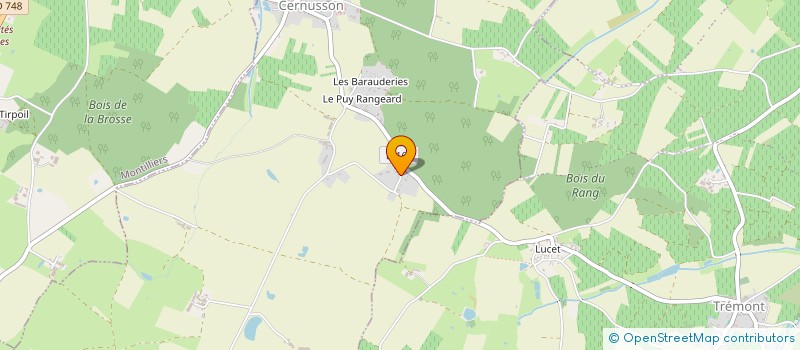 localisation de l'entreprise GAEC LAMBERT à MONTILLIERS