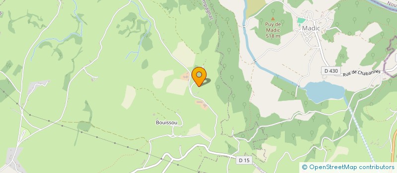 localisation de l'entreprise GAEC LAMOURE à CHAMPAGNAC
