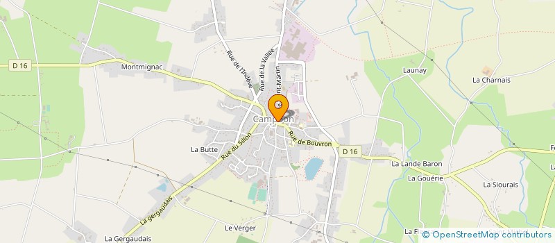 localisation de l'entreprise GAEC LANDE ET VALLEES à CAMPBON