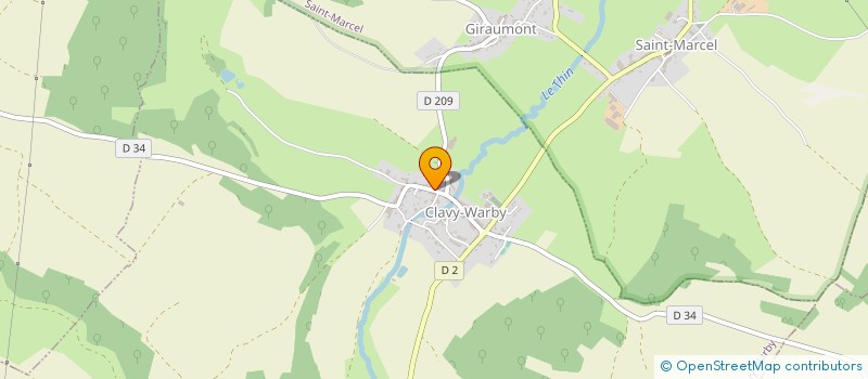 localisation de l'entreprise GAEC LANDRAIN à CLAVY-WARBY