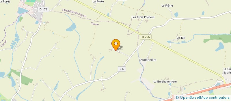 localisation de l'entreprise GAEC LANDREAU-BLOND à CORON