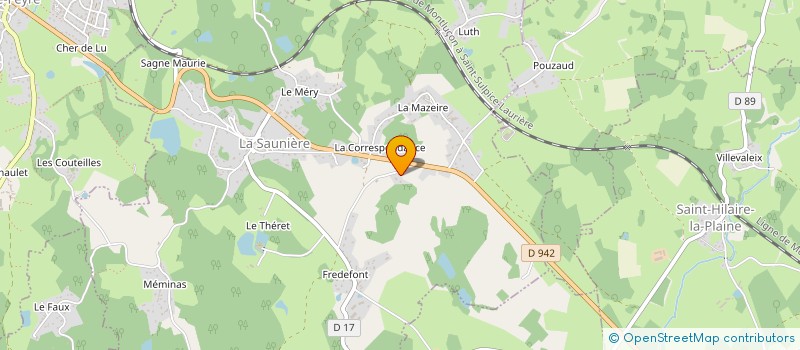 localisation de l'entreprise GAEC LANGLOIS PERE ET FILS à LA SAUNIERE