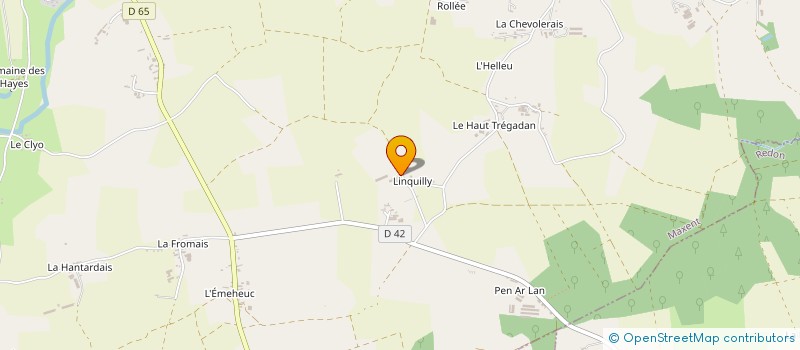 localisation de l'entreprise GAEC LAPERCHE à MAXENT
