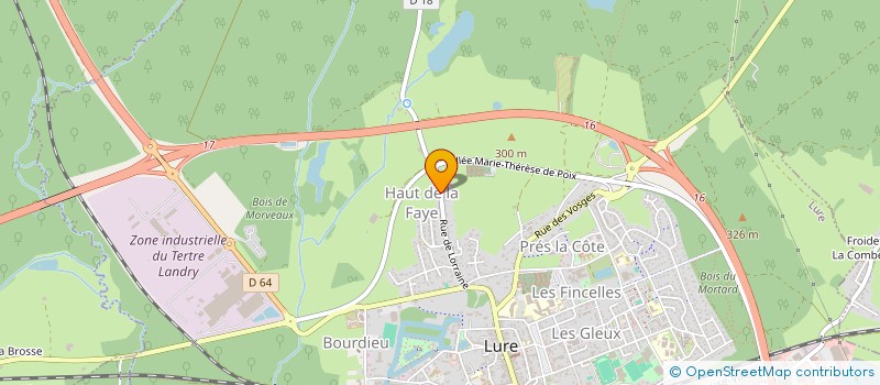 localisation de l'entreprise GAEC LAROCHE - DUPALUT à LURE