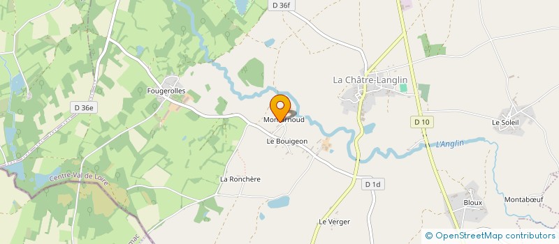 localisation de l'entreprise GAEC LAROSE SOURTY à LA CHATRE-LANGLIN