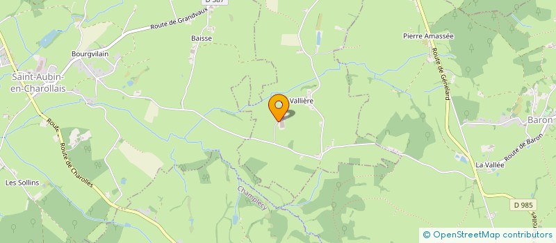 localisation de l'entreprise GAEC LARUE FRERES  GRANDVAUX