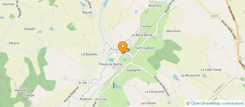 localisation de l'entreprise GAEC LAS FONDS à LAMILLARIE