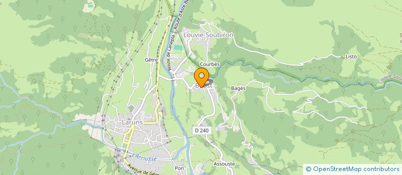 localisation de l'entreprise GAEC LASCOUDURES  BEOST