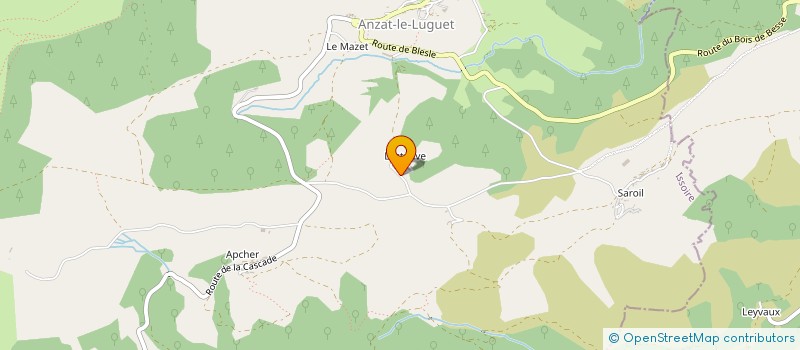 localisation de l'entreprise GAEC LASSAGNE à ANZAT-LE-LUGUET