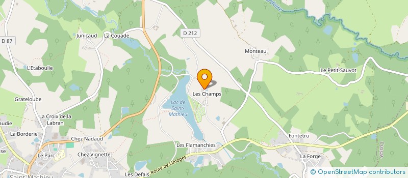 localisation de l'entreprise GAEC LATHIERE  SAINT-MATHIEU