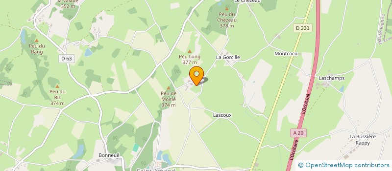 localisation de l'entreprise GAEC LATRON à SAINT-AMAND-MAGNAZEIX