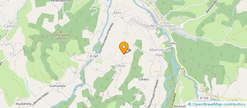 localisation de l'entreprise GAEC LATSEGI  CAMOU-CIHIGUE